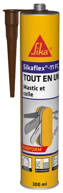 Image principale de Mastic multi-usages 11FC marron Sikaflex - SIKA