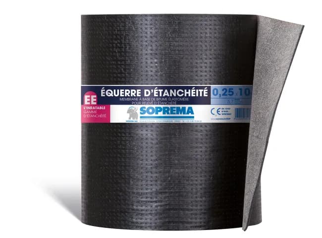 Image principale de Membrane bitume pour relevé d'étanchéité - équerre d'étanchéité 10x0,25m - SOPREMA