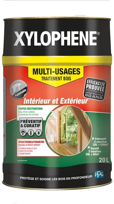 Image principale de Traitement bois multi-usages intérieur / extérieur 20 L - XYLOPHENE