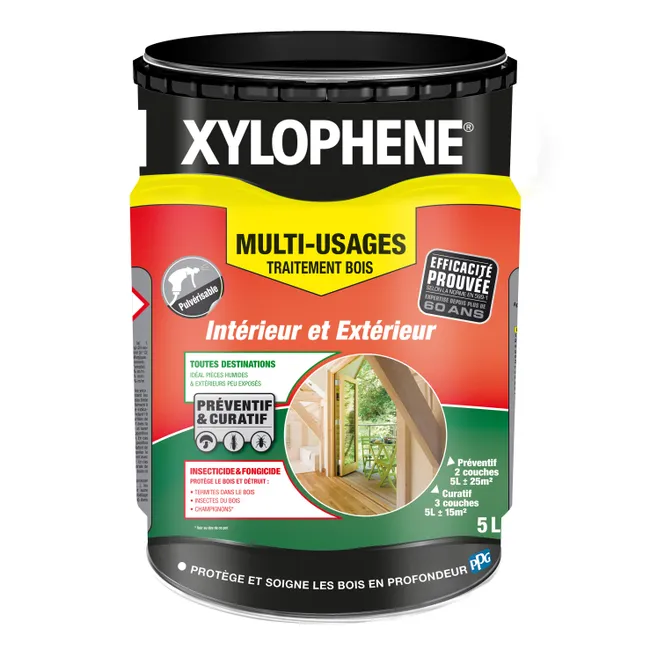 Image principale de Traitement bois multi-usages intérieur / extérieur 5 L - XYLOPHENE