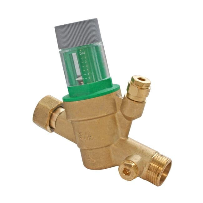 Régulateur de pression à membrane et clapet anti-pollution Mâle M.20x27 (3/4")