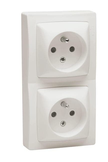 Image principale de Double prise de courant 2P+T ASL - LEGRAND