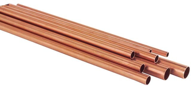 Tube cuivre écroui Diam.14 mm en barre Long.2 m