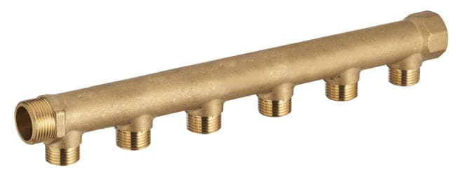 Collecteur 6 sorties Mâle / Femelle 20 x 27 (3/4") sorties Mâle 15 x 21 (1/2")