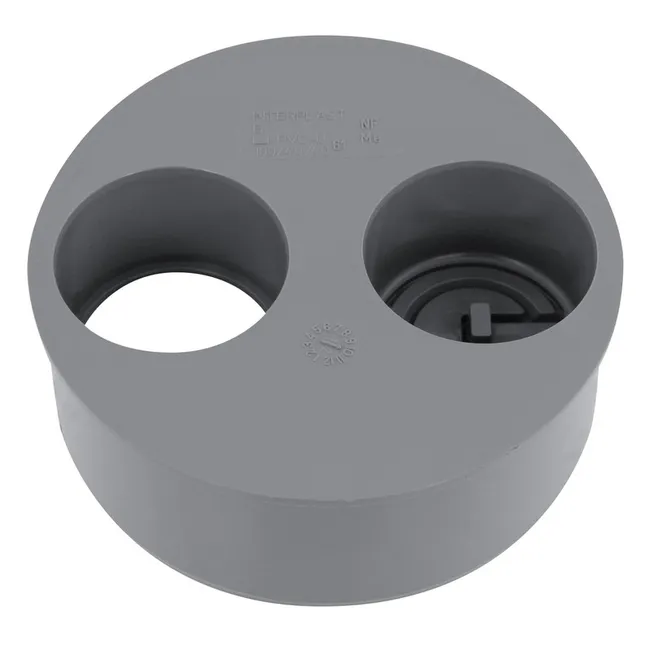 Image principale de Tampon de réduction PVC évacuation double operculé Ø100x40/40