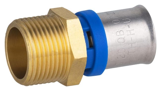 Raccord mâle M.20x27(3/4'') multicouche à sertir Diam.20 mm