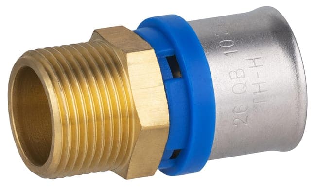 Raccord mâle M.20x27(3/4'') multicouche à sertir Diam.26 mm