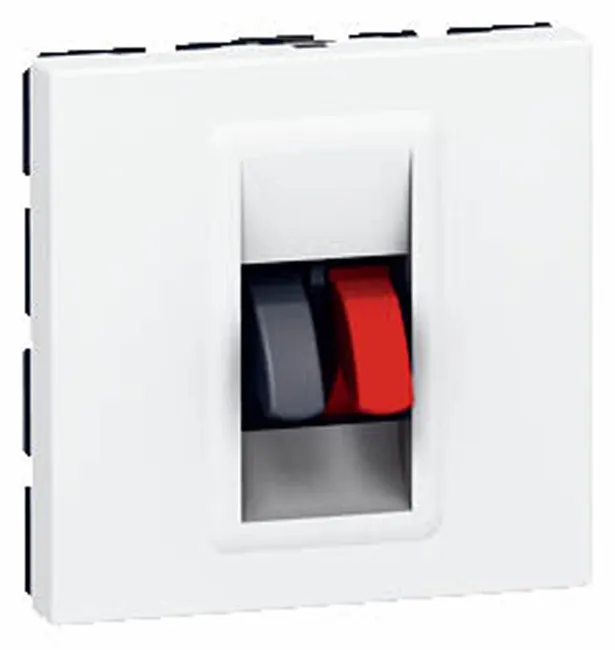 Image principale de Prise haut-parleur à assembler Mosaic, LEGRAND blanc