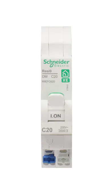Image principale de Disjoncteur modulaire 20A courbe C Resi9 XE, SCHNEIDER ELECTRIC