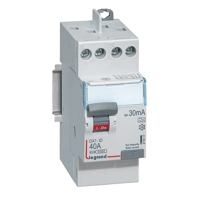 Image principale de Interrupteur différentiel 30 mA 40 A type A LEGRAND