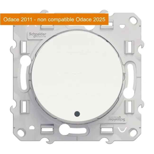 Image principale de Interrupteur va-et-vient lumineux Odace, SCHNEIDER ELECTRIC, blanc