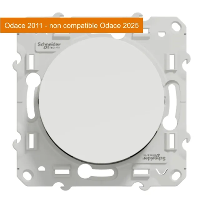 Image principale de Interrupteur va-et-vient à assembler Odace, SCHNEIDER ELECTRIC, blanc