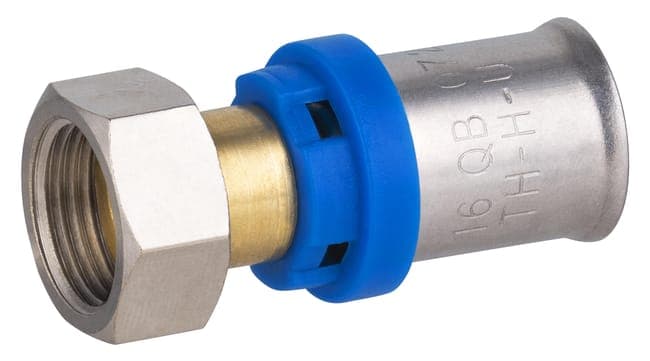 Raccord femelle écrou libre F.12x17(3/8'') multicouche à sertir Diam.16 mm