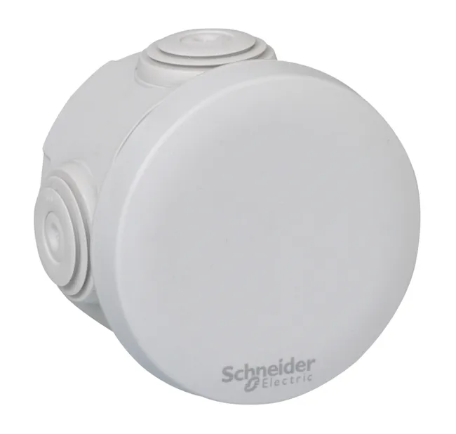 Image principale de Boîte de dérivation ronde 4 entrées 60x60x40mm Mureva Box, SCHNEIDER ELECTRIC