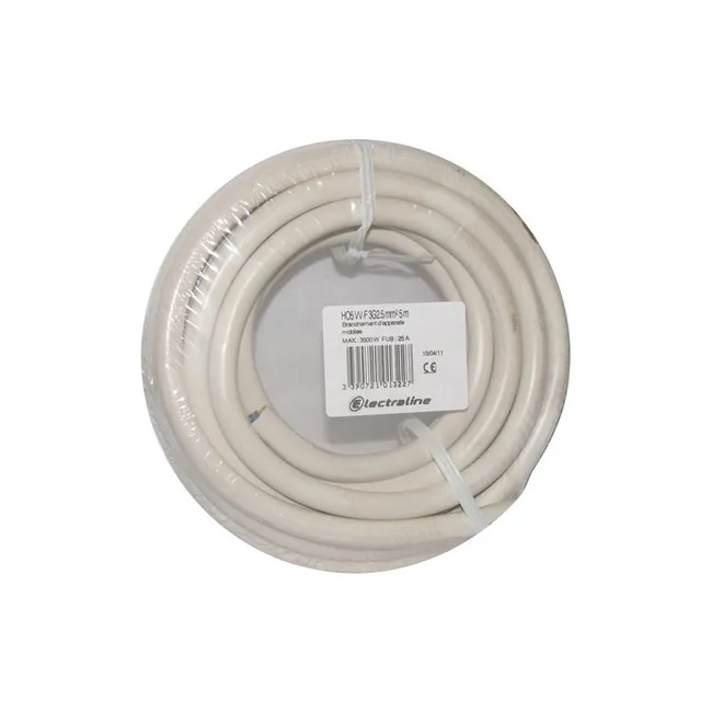 Image principale de CABLE H05VVF 3X2.5 5M BLANC S/FILM ELECTRALINE - 60107083J
