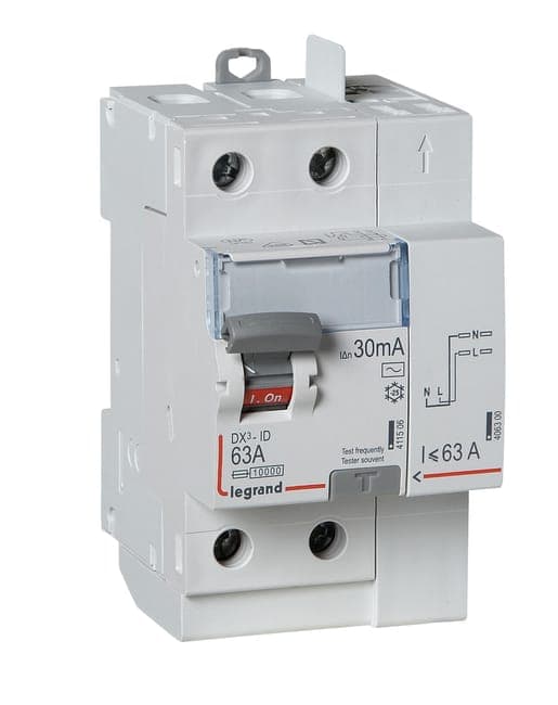 Image principale de Interrupteur différentiel automatique 63A 30 mA type AC - LEGRAND
