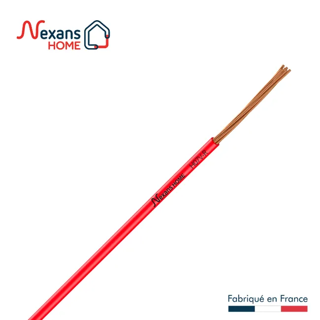 Image principale de Fil électrique 6 mm² h07vr, en couronne de 25M rouge