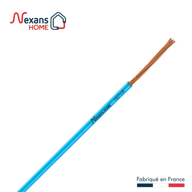 Image principale de Fil électrique 6 mm² h07vr, en couronne de 10M bleu