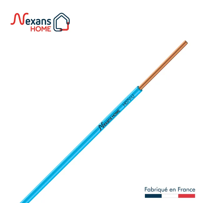 Image principale de Fil électrique 1.5 mm² h07vu, en couronne de 25M bleu