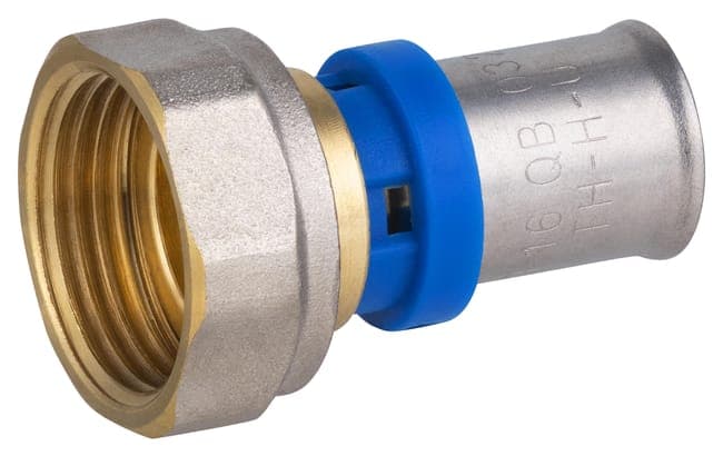Raccord femelle écrou libre F.20x27(3/4'') multicouche à sertir Diam.16 mm