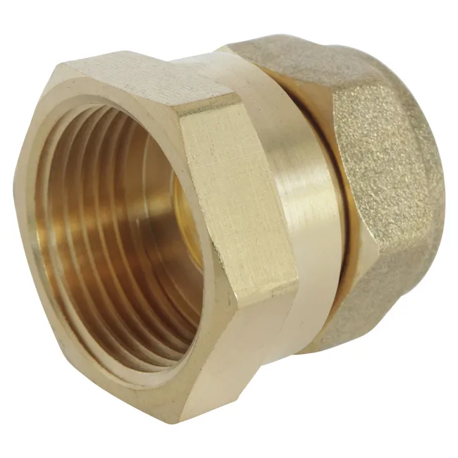 Image principale de Raccord laiton bague laiton à compression - Tube cuivre Ø18 - Femelle 20/27