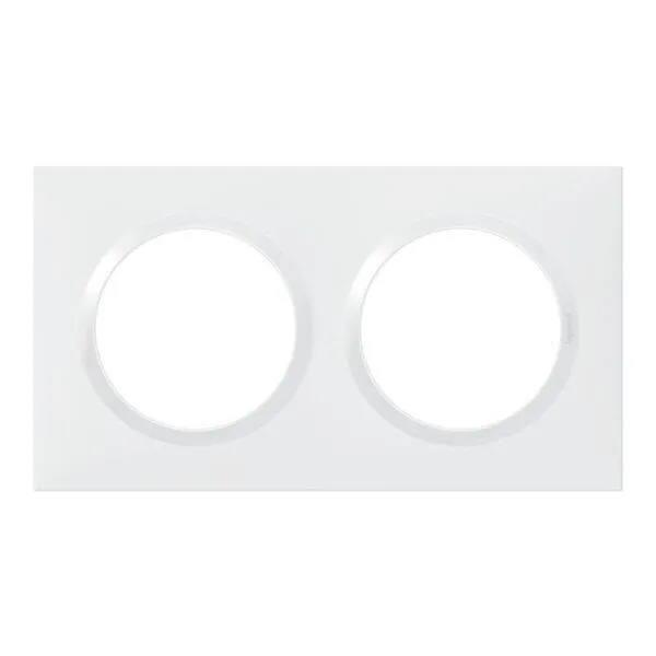 Image principale de Plaque double Dooxie, LEGRAND, blanc