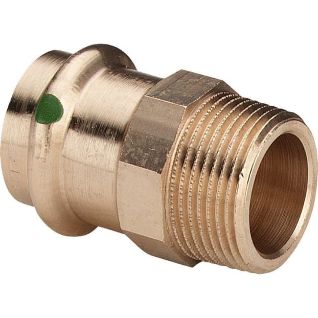 Raccord droit bronze à sertir Sanpress MF - Fig 100 - 14mm 12x17