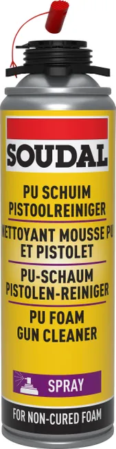 Image principale de Nettoyant pour mousse et pistolet SOUDAL 500 ml