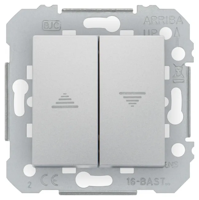 Image principale de Interrupteur volet roulant Siemens Delta Viva, design contemporain, plaques réversibles, 9 couleurs, garantie 2 ans