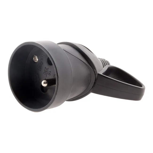 Image principale de Fiche femelle anneau 16A 2P+T - Noir - Zenitech