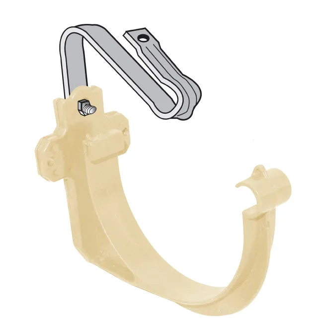 Image principale de Crochet bandeau monté avec étrier gouttière 25 sable