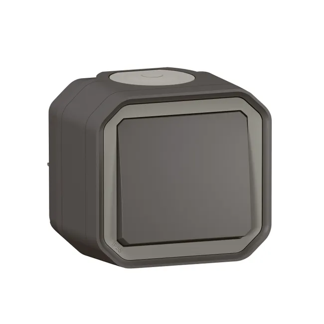 Image principale de Interrupteur va-et-vient, LEGRAND Plexo, anthracite