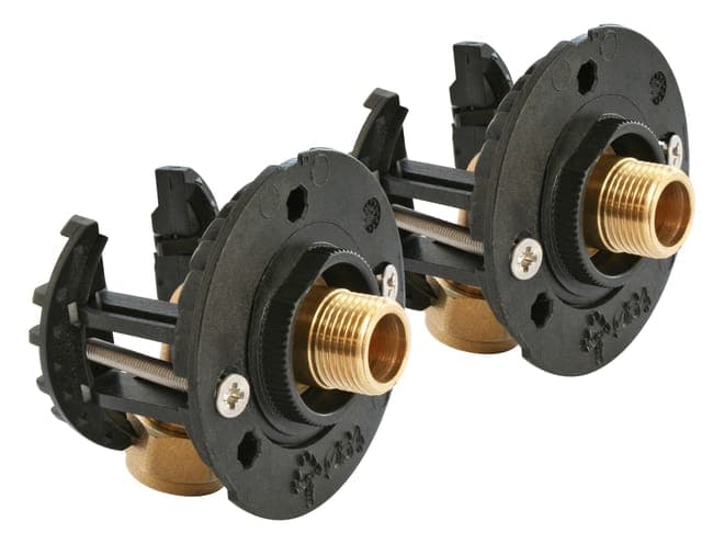 Image principale de Sortie de cloison sous lavabo FIXOPLAC PER à compression, diam.16, mâle 12/17