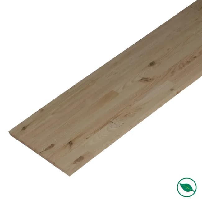 Image principale de Tablette pin massif lamellé collé rustique 2000 × 400 × 18 mm FSC Mixte 70 %