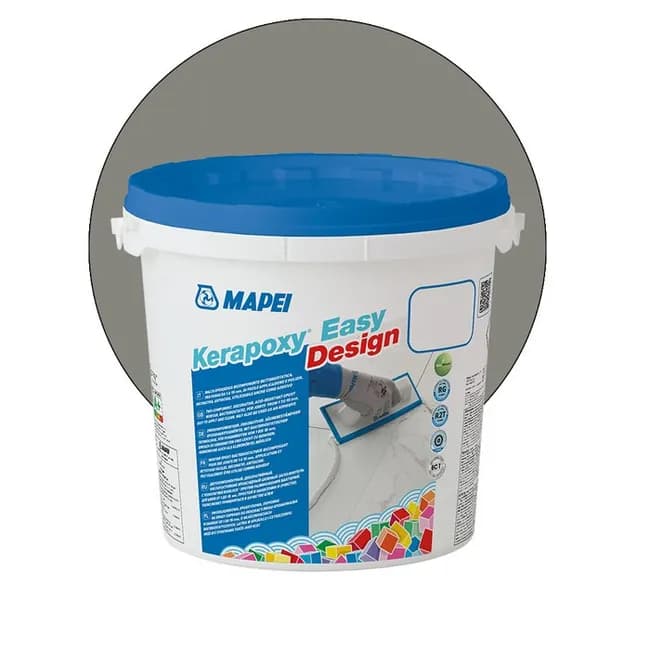 Image principale de KERAPOXY EASY DESIGN 3Kg MAPEI - 113 Gris ciment - 3 Kg