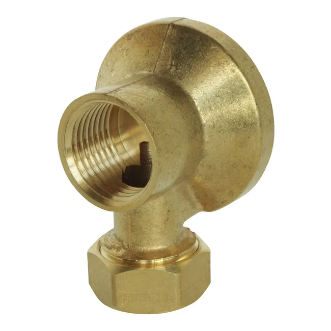 Image principale de Applique murale pour robinet de puisage - Collet battu tube cuivre Ø12 - F 1/2