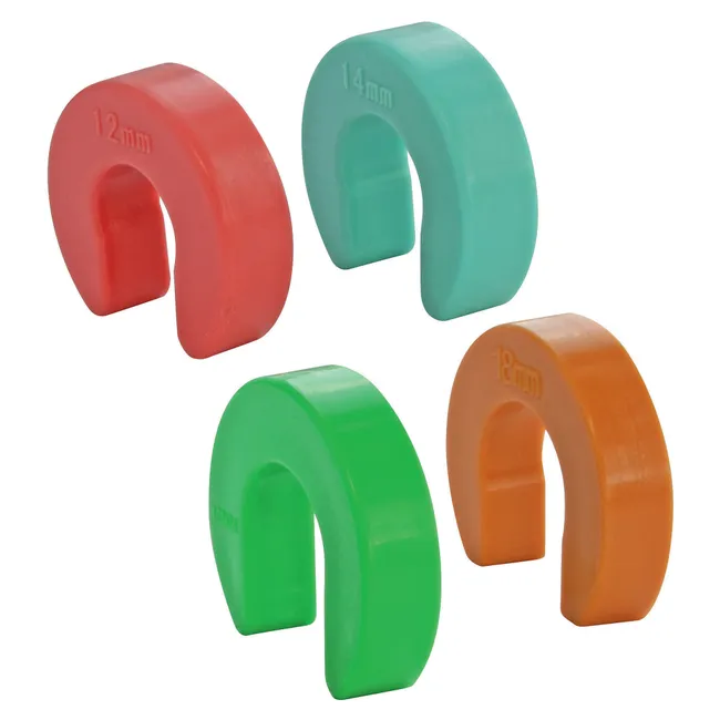 Image principale de Kit de 4 bagues de démontage pour raccords à clipser pour tubes Ø12, 14, 16, 18