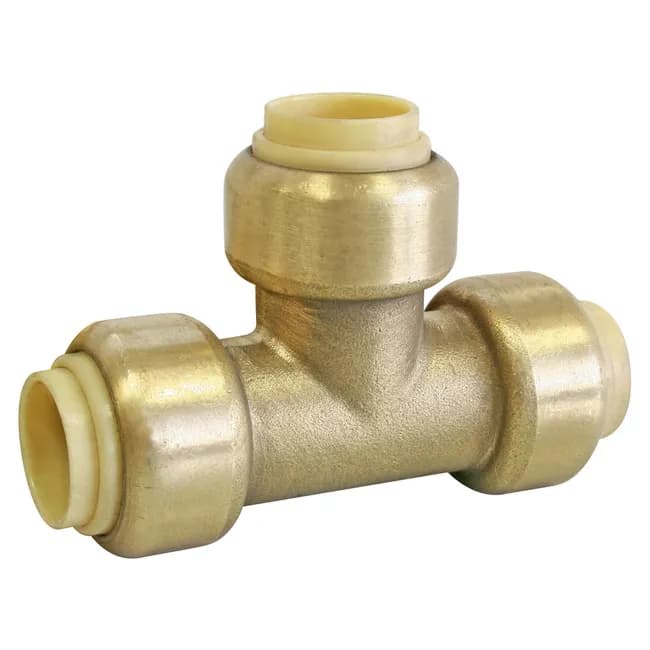 Image principale de Té laiton égal à clipser pour cuivre ou PER ou Multicouche Ø14