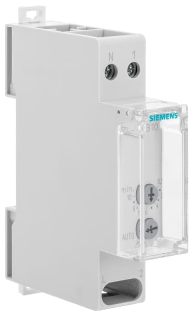 Image principale de Minuterie Siemens, 16 A, réglage 0,5-10 min, interrupteur allumage permanent, préavis extinction clignotant