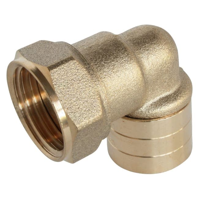 Image principale de Raccord coudé à glissement pour tube PER Ø16 - coude femelle 20/27 (3/4")