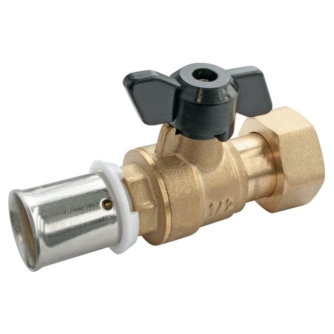 Image principale de Mini vanne à sphère à sertir pour PER Ø16 - sortie femelle 15/21 (1/2")