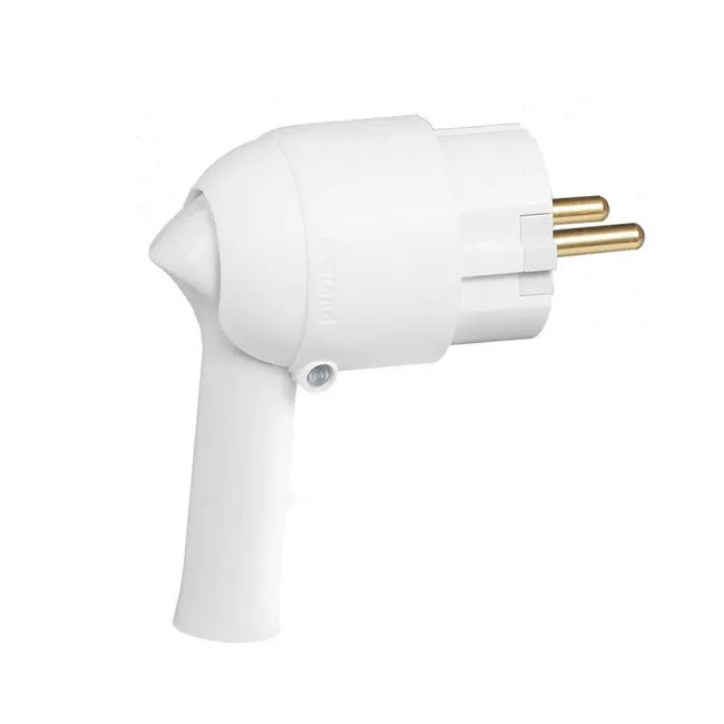 Image principale de Fiche électrique LEGRAND 2P+T 16A à extraction facile et sortie latérale blanc