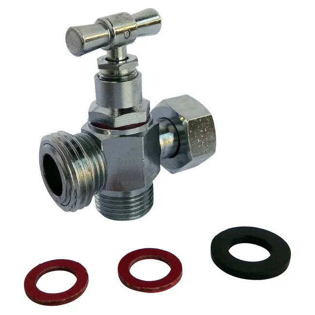 Image principale de Robinet de WC 3 voies chromé pour le raccordement d'un WC et d'une douchette