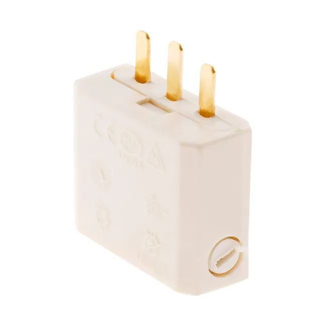 Image principale de Fiche DCL 2P+T boîte applique + point de centre - Blanc - Zenitech