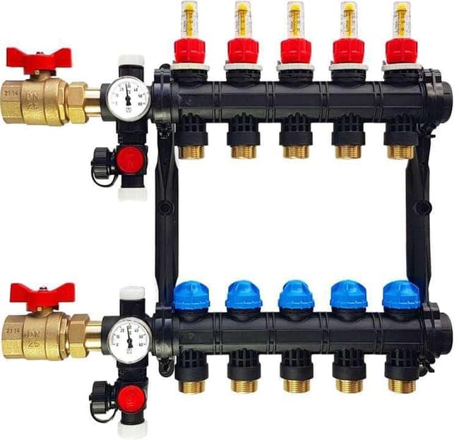 Collecteur NIS avec débitmètre - 8 circuits- réf : 1409040419