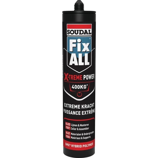 Mastic - Fix ALL X-Treme Express - Soudal - Blanc - 290 ml