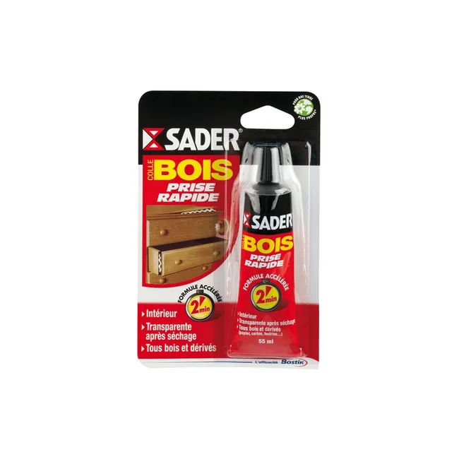Image principale de SADER COLLE BOIS RAPIDE BL.55ML SADER - 30620919
