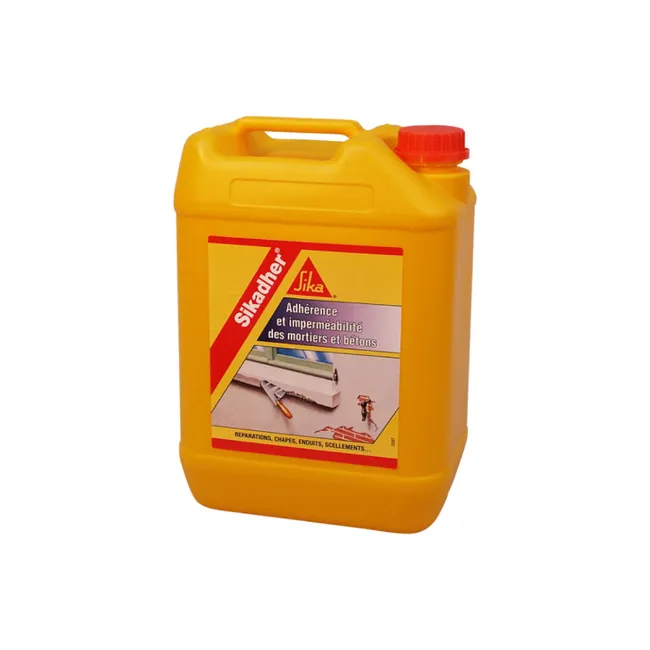 Image principale de Additif d'adhérence et d'imperméabilité pour mortiers - SIKA Sikadher 80 GP - 5L