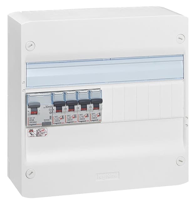 Image principale de Tableau électrique pré-équipé pré-cablé 1 rangée - LEGRAND