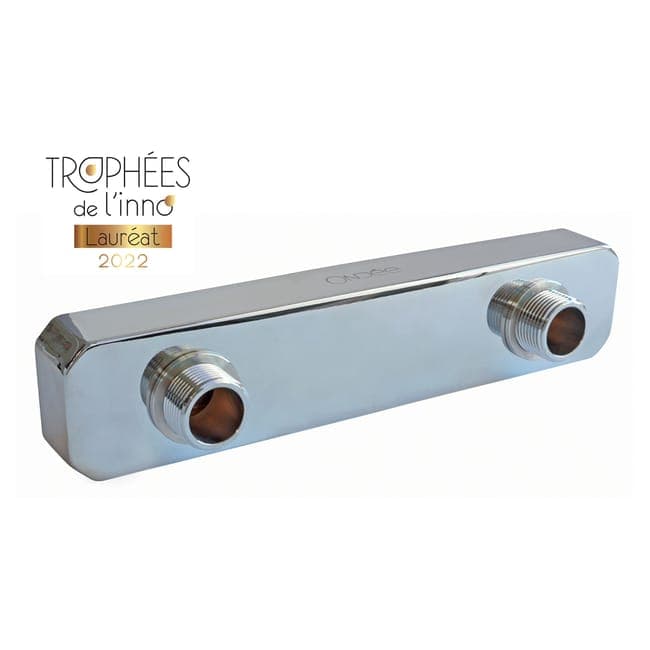 Image principale de Adaptateur multi-entraxe pour robinetterie murale à entraxe non standard